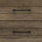 Commode Galano Hamsper 5 tiroirs (verrouillage) - Chêne noueux