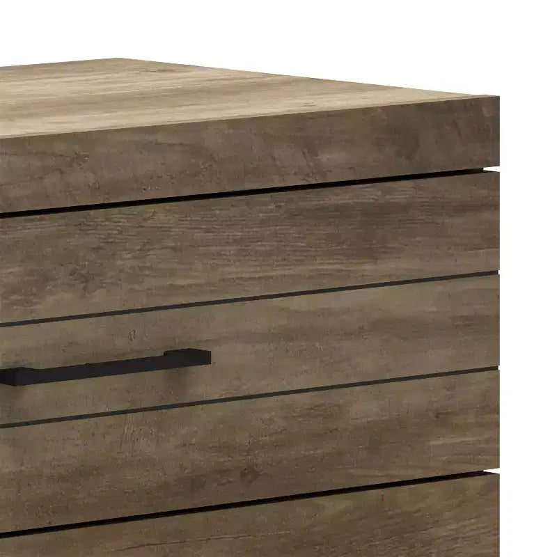Commode Galano Hamsper 5 tiroirs (verrouillage) - Chêne noueux