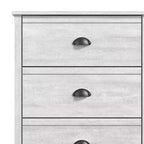 Commode 6 tiroirs Galano Geodarno (Verrouillage) - Chêne gris poussiéreux