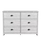 Commode 6 tiroirs Galano Geodarno (Verrouillage) - Chêne gris poussiéreux
