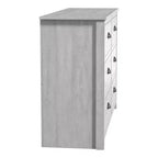 Commode 6 tiroirs Galano Geodarno (Verrouillage) - Chêne gris poussiéreux
