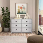 Commode 6 tiroirs Galano Geodarno (Verrouillage) - Chêne gris poussiéreux