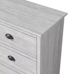Commode 6 tiroirs Galano Geodarno (Verrouillage) - Chêne gris poussiéreux