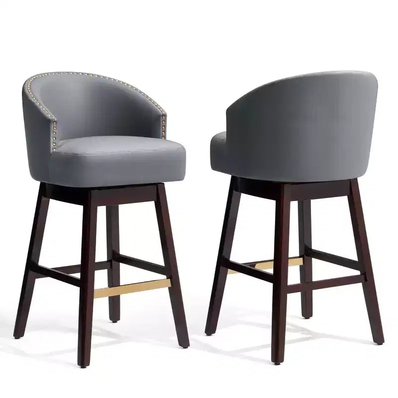 Crestlive Products Lot de 2 tabourets de bar de 30 pouces avec dossier, tabourets hauts pivotants confortables