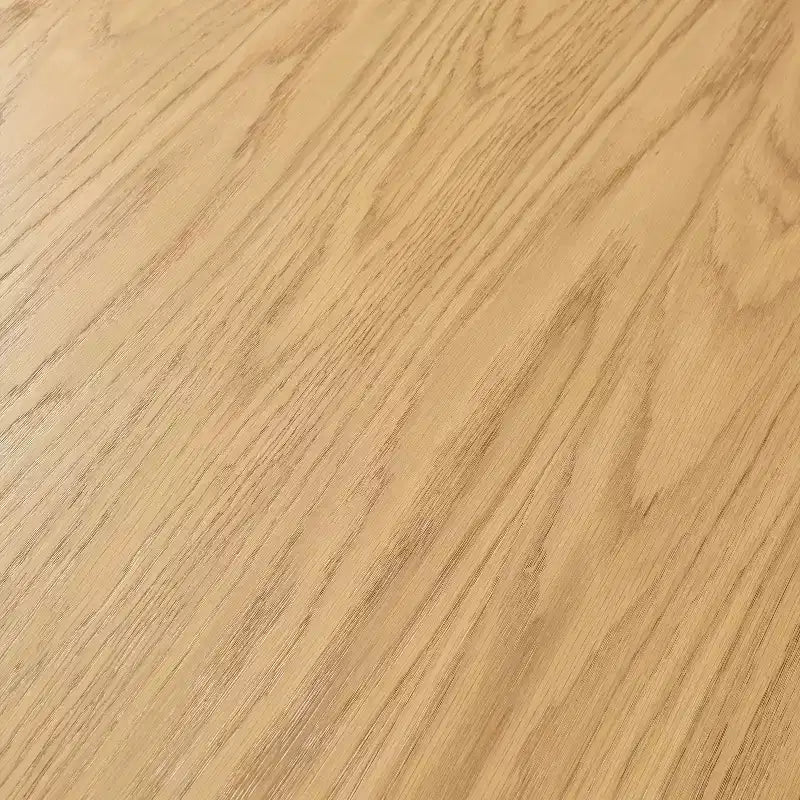 PexFix Table à manger ronde en bois massif de 52 po, table de cuisine pour 4 à 6 personnes avec plateau et base conique cannelée pour salon/salle à manger, bureau, café, naturel