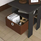 Table de chevet moderne HOMLUX 1 pièce avec tiroir amovible et étagère ouverte