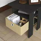 Table de chevet moderne HOMLUX 1 pièce avec tiroir amovible et étagère ouverte