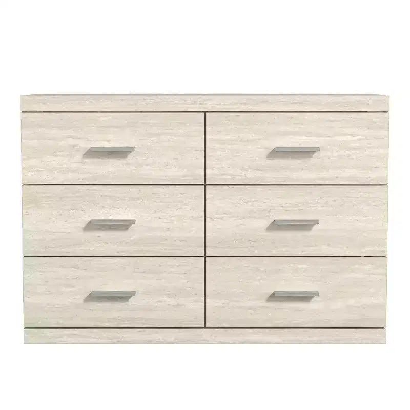 Commode Galano Carmelo 6 tiroirs (Interlock) - Travertin