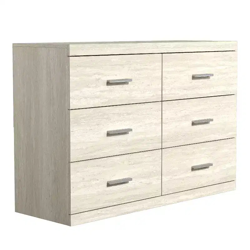 Commode Galano Carmelo 6 tiroirs (Interlock) - Travertin