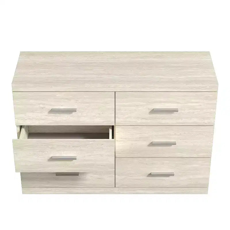 Commode Galano Carmelo 6 tiroirs (Interlock) - Travertin