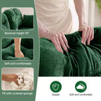 Canapé modulable beige en forme de L en tissu chenille avec ottoman, base en bois de haute qualité pour salons