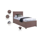 Lit gigogne double en similicuir Hudson de Meridian Furniture