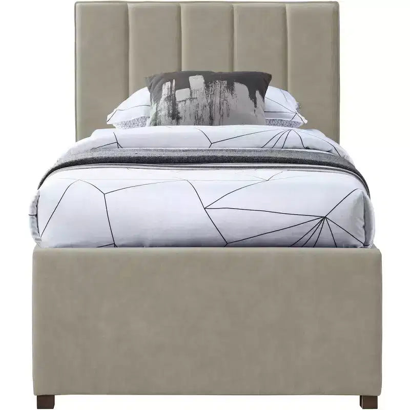 Lit gigogne double en similicuir Hudson de Meridian Furniture