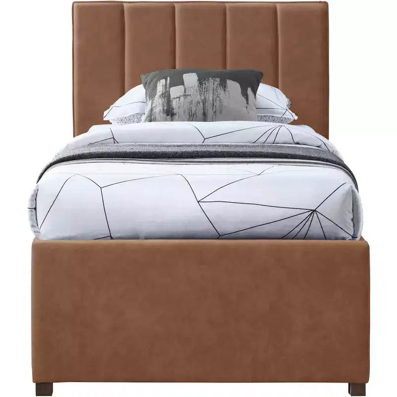 Lit gigogne double en similicuir Hudson de Meridian Furniture