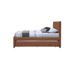 Lit gigogne double en similicuir Hudson de Meridian Furniture