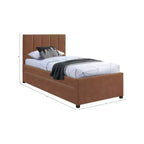 Lit gigogne double en similicuir Hudson de Meridian Furniture