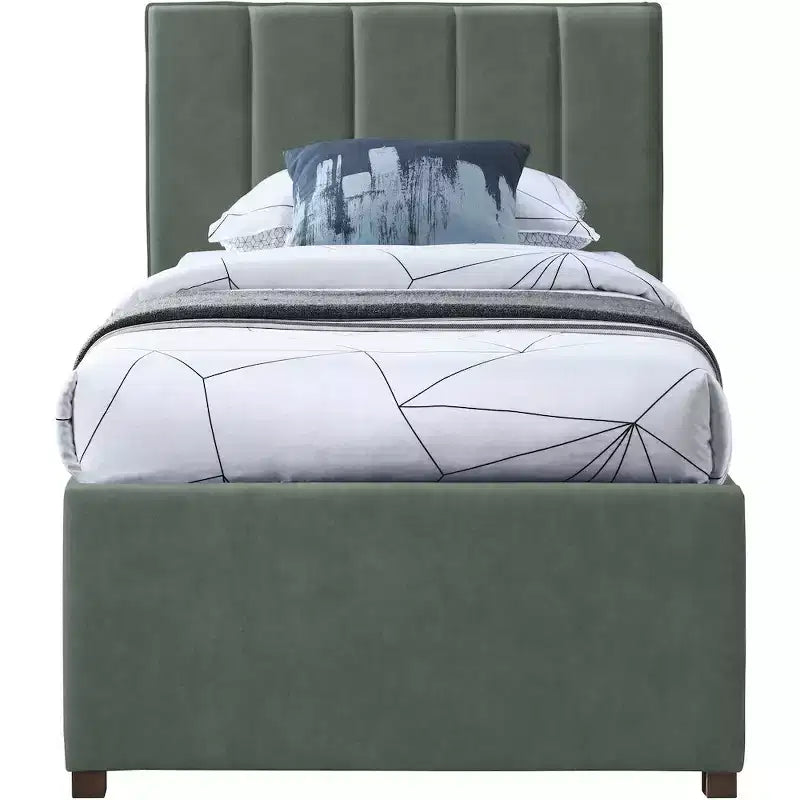 Lit gigogne double en similicuir Hudson de Meridian Furniture