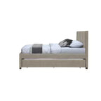Lit gigogne double en similicuir Hudson de Meridian Furniture