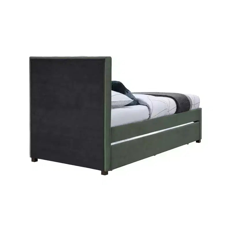 Lit gigogne double en similicuir Hudson de Meridian Furniture