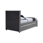 Lit gigogne double en similicuir Hudson de Meridian Furniture