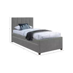 Lit gigogne double en similicuir Hudson de Meridian Furniture