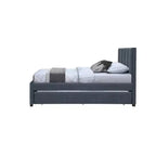 Lit gigogne double en similicuir Hudson de Meridian Furniture