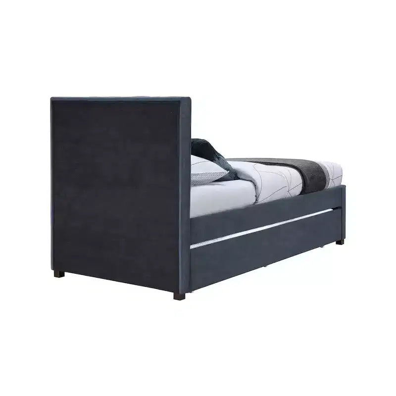 Lit gigogne double en similicuir Hudson de Meridian Furniture