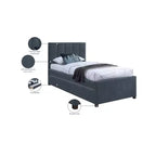 Lit gigogne double en similicuir Hudson de Meridian Furniture