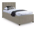 Meridian Furniture,Hudson Vegan Leather Twin Trundle Bed