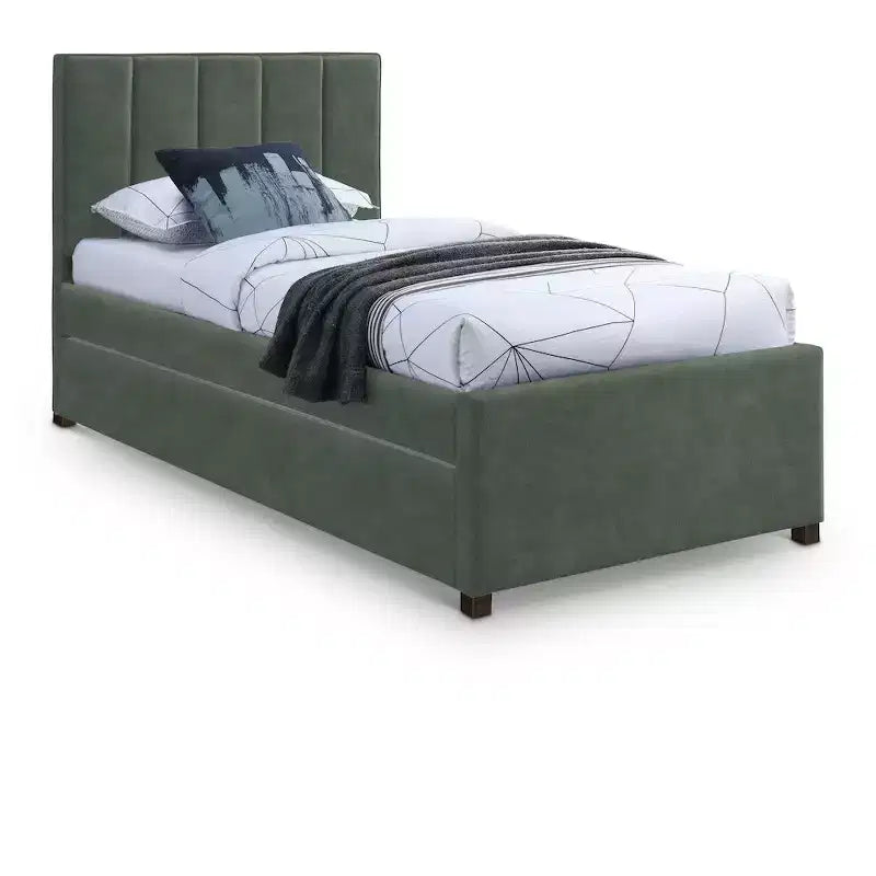 Lit gigogne double en similicuir Hudson de Meridian Furniture