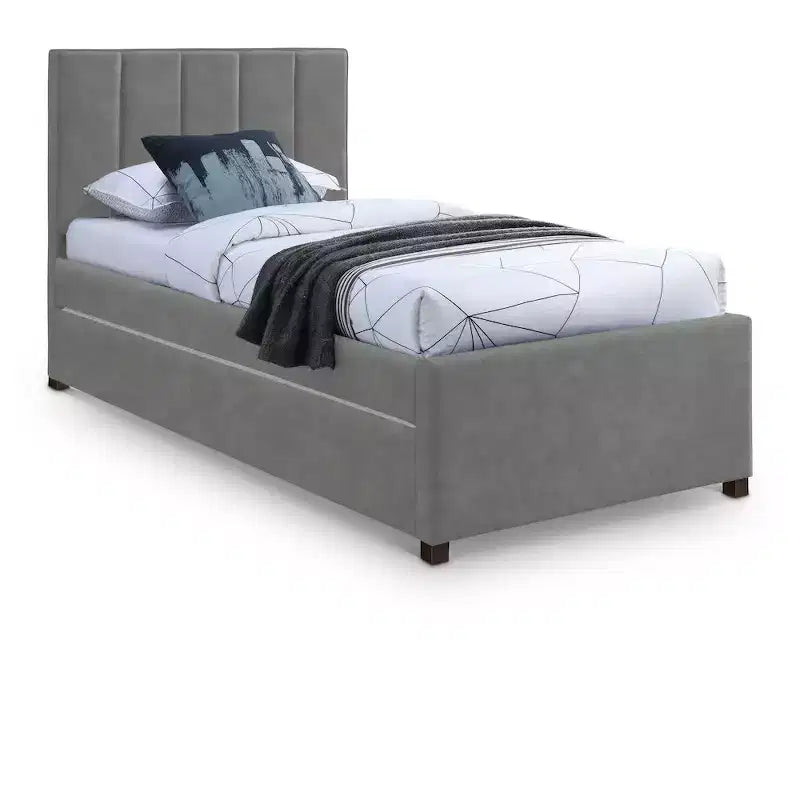Lit gigogne double en similicuir Hudson de Meridian Furniture