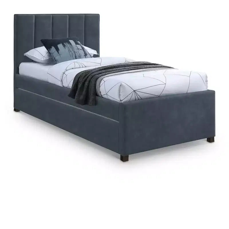 Lit gigogne double en similicuir Hudson de Meridian Furniture