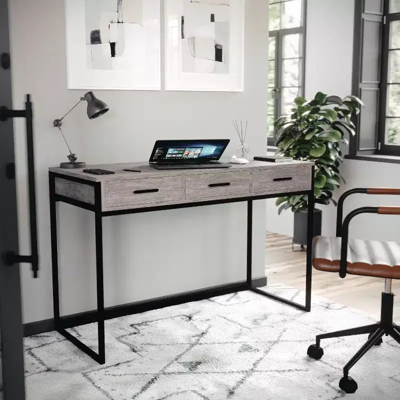 Bureau Martha Stewart Ollie avec 3 tiroirs