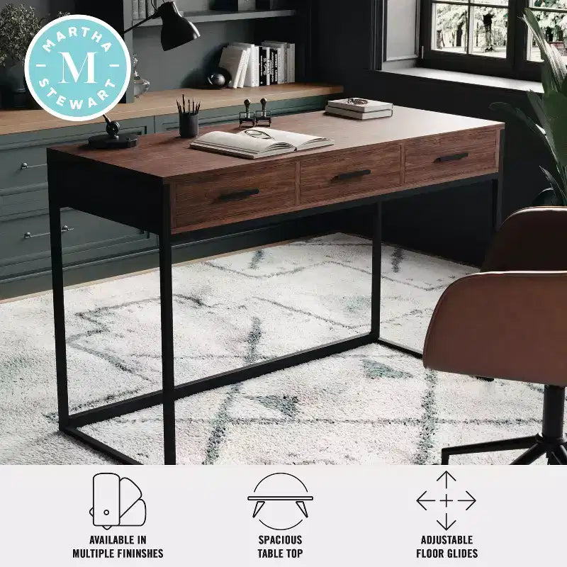 Bureau Martha Stewart Ollie avec 3 tiroirs
