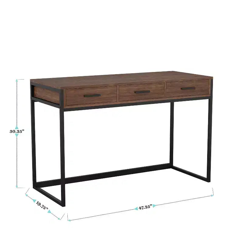 Bureau Martha Stewart Ollie avec 3 tiroirs