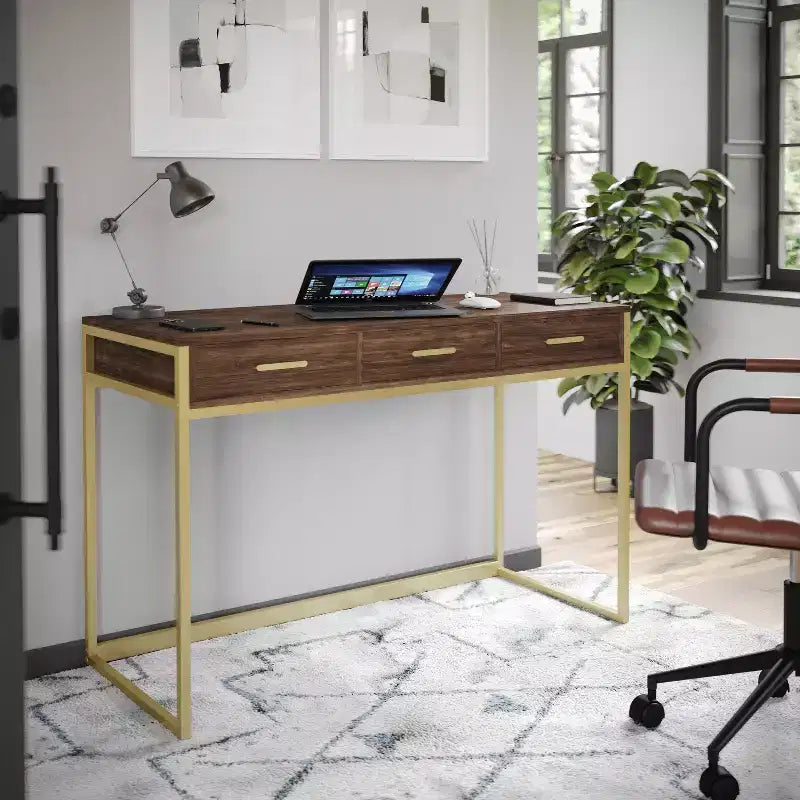Bureau Martha Stewart Ollie avec 3 tiroirs