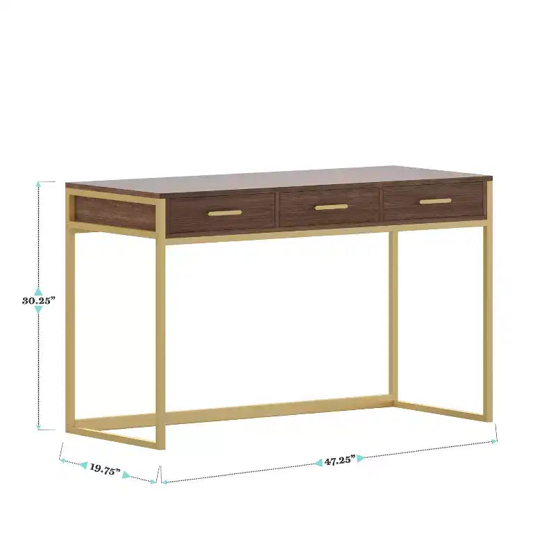 Bureau Martha Stewart Ollie avec 3 tiroirs
