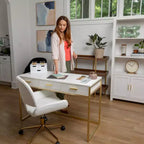 Bureau Martha Stewart Ollie avec 3 tiroirs