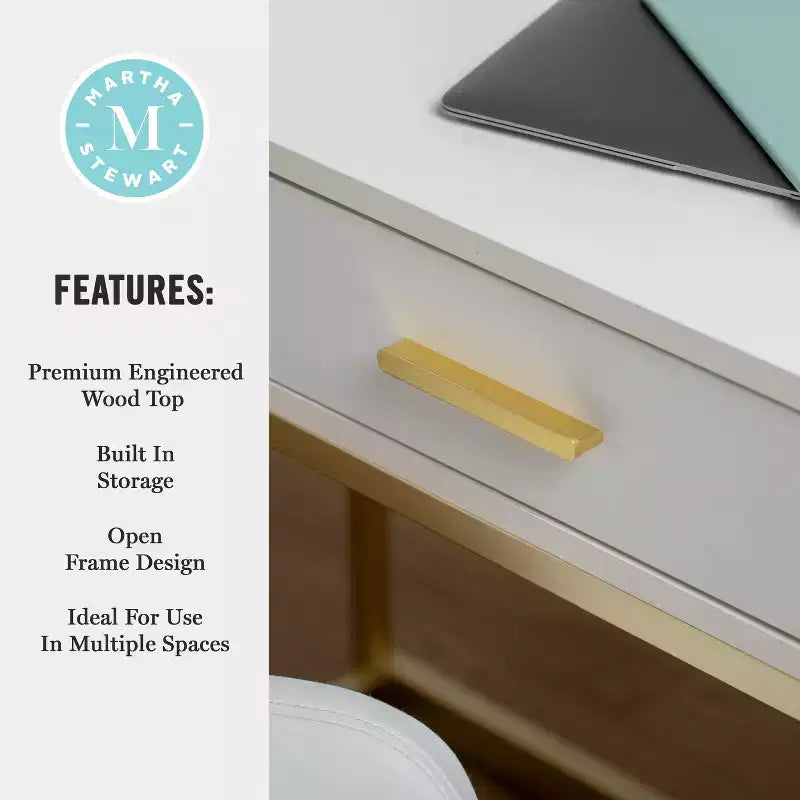 Bureau Martha Stewart Ollie avec 3 tiroirs