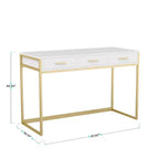 Bureau Martha Stewart Ollie avec 3 tiroirs
