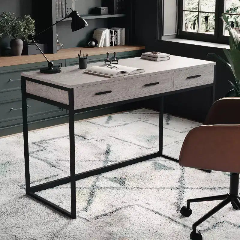 Bureau Martha Stewart Ollie avec 3 tiroirs