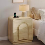 Tables de chevet Bestier (lot de 2) avec station de charge, tables d'appoint LED modernes avec 2 tiroirs, 2 tables de chevet avec rangement pour chambre et salon