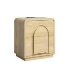 Tables de chevet Bestier (lot de 2) avec station de charge, tables d'appoint LED modernes avec 2 tiroirs, 2 tables de chevet avec rangement pour chambre et salon