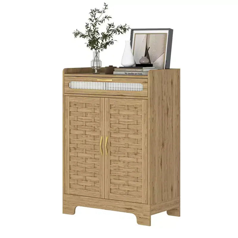 Meuble bas de bar à café Okak, buffet de rangement avec tiroir et étagère réglable, meuble d'appoint pour cuisine, salle à manger, salle de bain, entrée