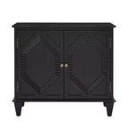 Okak Meuble de Rangement Rétro 85cm, Meuble d'Entrée avec 2 Portes, Meuble Décoratif pour Salon, Couloir, Entrée