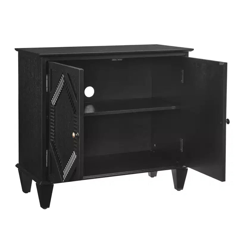Okak Meuble de Rangement Rétro 85cm, Meuble d'Entrée avec 2 Portes, Meuble Décoratif pour Salon, Couloir, Entrée