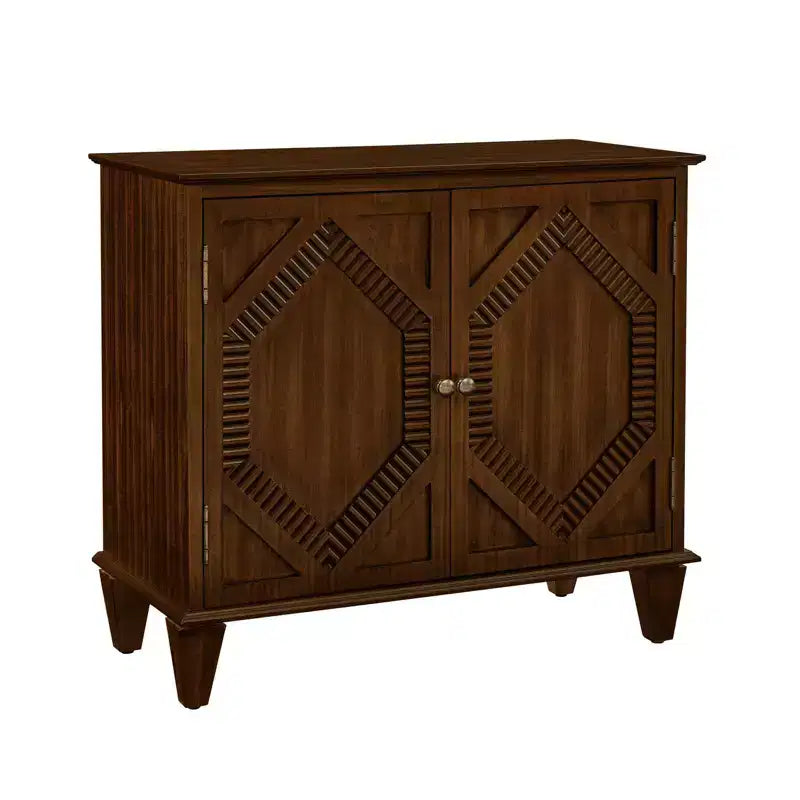 Okak Meuble de Rangement Rétro 85cm, Meuble d'Entrée avec 2 Portes, Meuble Décoratif pour Salon, Couloir, Entrée