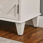 Okak Meuble de Rangement Rétro 85cm, Meuble d'Entrée avec 2 Portes, Meuble Décoratif pour Salon, Couloir, Entrée