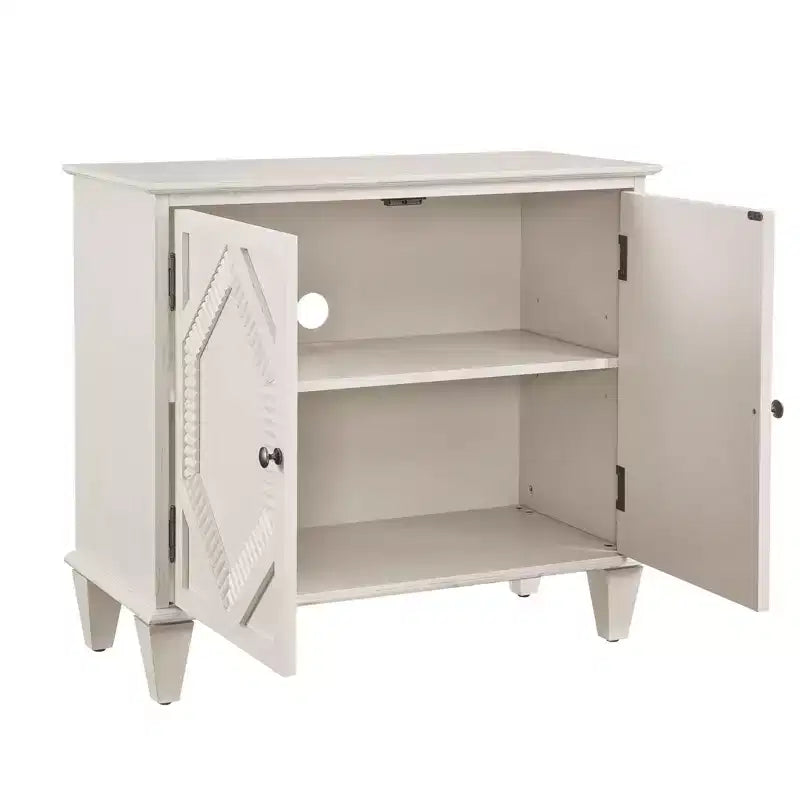 Okak Meuble de Rangement Rétro 85cm, Meuble d'Entrée avec 2 Portes, Meuble Décoratif pour Salon, Couloir, Entrée