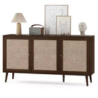 Bahut Okak, meuble d'appoint avec 3 portes et 3 étagères, meuble de rangement pour salon, entrée, couloir, bureau